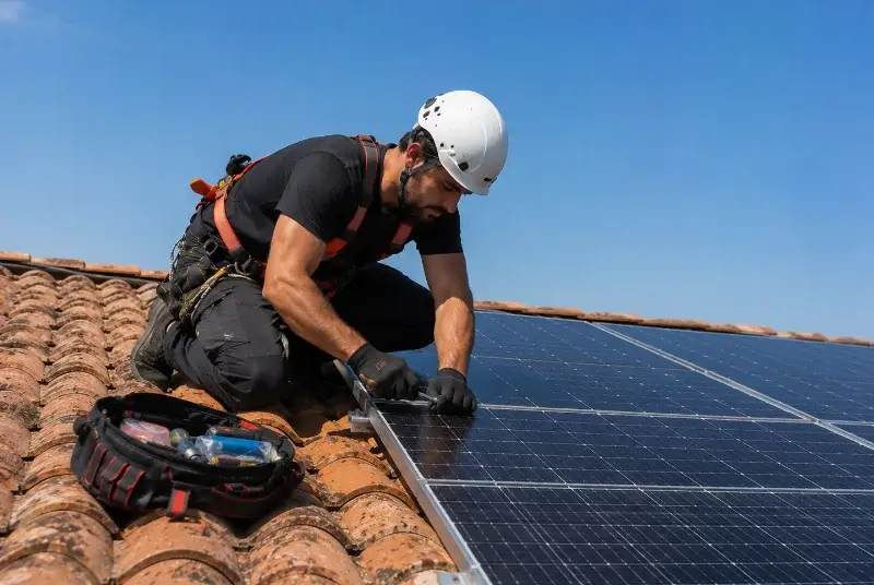 Maintenance et monitoring de panneaux solaires à Mouilleron-le-Captif